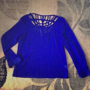 Charlotte Russe Blouse- Blue